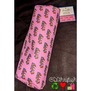 'LOVE' pencil pouch🌈✏️👝